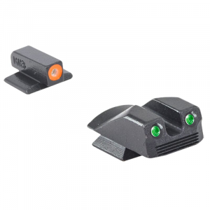 Meprolight Hyper-Bright Kimber Micro/Micro9 Fixed Orange Ring/Green Dot Tritium Illum Pistol Sight Set 0412293131 - Meprolight Usa