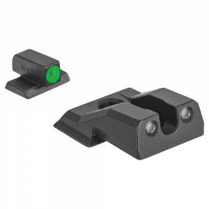 Meprolight Hyper-Bright S&W M&P EZ Green Ring/Green Fixed Pistol Sight Set 417713111 - Meprolight Usa