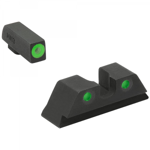 Meprolight Hyper-Bright Springfield XDM Green Ring/Green Fixed Pistol Sight Set 414203111 - Meprolight Usa