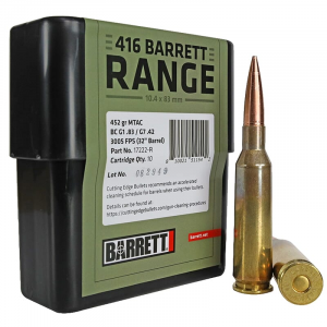 Barrett Ammo .416 Barrett CEB 452gr MTAC Box of 10 17222-R - Barrett