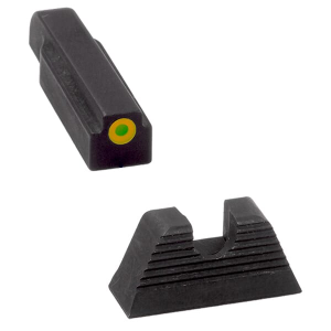 Meprolight Evergreen Sig 9mm/357, P Series (Not 365XL) Except P365XL Yellow Ring/Green Pistol Sight Set 83301061