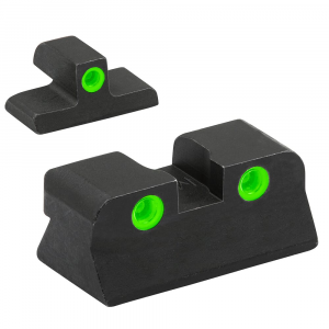 Meprolight Tru-Dot Browning Hi Power Mark III Green/Green Fixed Pistol Sight Set 108853101 - Meprolight Usa