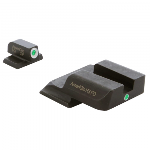 Ameriglo i-Dot Green Tritium w/White Outline Front, Green Single Dot Rear Night Sight Sight for S&W M&P (Excl. .22,.380, Shield, EZ, Pro) SW-101 - Ameriglo