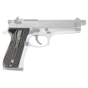 Beretta 92 Full Size G10 Black & Grey Grips BER-006-BG-R - Beretta