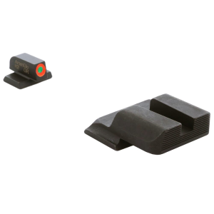 Ameriglo Protector Green Tritium w/Orange Outline Front, Black Serrated Rear Sight Set for S&W M&P (Excl. .22,.380, Shield, EZ, Pro) SW-433B