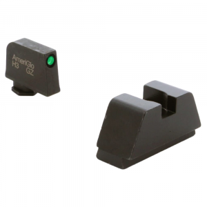 Ameriglo Optic Compatible XLT Green Tritium w/Black Outline .315"F Flat Black .394"R Sight Set for Glock XL (Excl. 42,43,48) GL-809 - Ameriglo