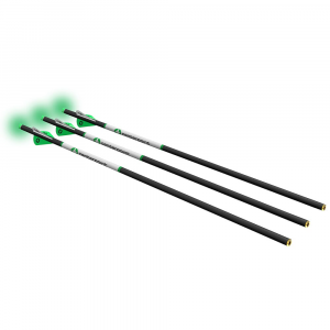 Centerpoint Premium .003 20" 400gr Carbon Crossbow Arrows w/Green LED Half Moon Lighted Nocks 3pk AXCCA203PK - Centerpoint Archery