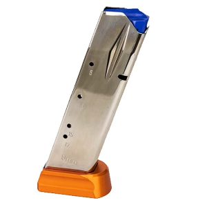 CZ-USA 75/SP-01 Orange Shadow 2 Orange 9mm 19rd Nickel Orange Aluminum Plus 2 Base Pad Magazine 11163 - Cz-Usa