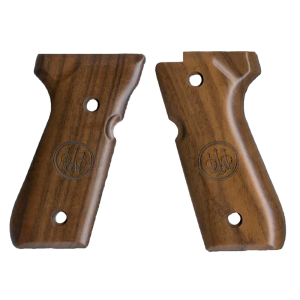 Beretta 92/96 Series Walnut Grips w/Trident Logo EU00037 - Beretta