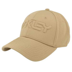 Oakley 6 Panel Embossed Logo Stretch Coyote Cap L/XL 912208-86W-L/XL