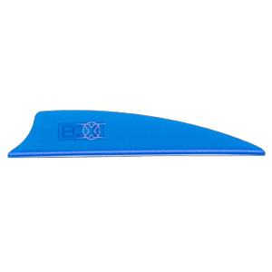 Bohning X Vane 2.25" Shield Cut Satin Blue 100pk 10772SB225