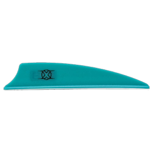 Bohning X Vane 2.25" Shield Cut Teal 100pk 10772TL225