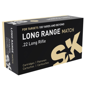 SK Ammunition .22 LR Long Range Match 40gr Ammunition Box of 50rds 420458 - Sk Ammunition