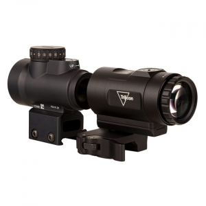 Trijicon 1x25 MRO HD Reflex w/ Full Co-Witness Mount & 3x Magnifier w/ QD Adjustable Height Mount - MRO-C-2200057