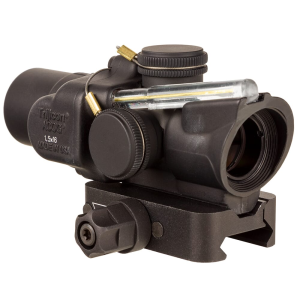 Trijicon ACOG 1.5x16S Low Height Dual Illum Amber Ring/2 MOA Center Dot Riflescope w/Q-LOC Mount TA44-C-400332 - Trijicon