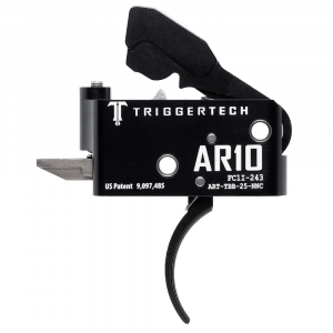 TriggerTech AR10 Two Stage Blk/Blk Adaptable Curved 2.5-5.0 lbs Trigger ART-TBB-25-NNC - Triggertech