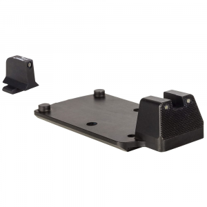 Trijicon RMR Mount w/Integrated Bright & Tough BLK Outline Front/Rear Night Sight Set for Sig Sauer M17/M18 Commercial Variant 601124 - Trijicon