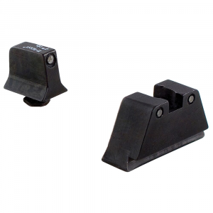 Trijicon Bright & Tough 3-Dot BLK Outline/GRN Front/ORG Rear Night Sight Suppressor Set for Standard Frame Glock Models 600662 - Trijicon