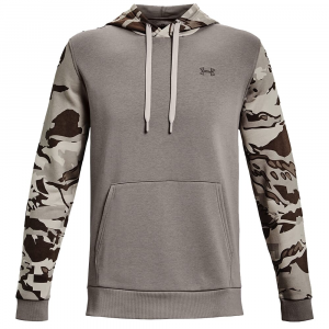 Under Armour Rival Camo Blocked Fleece Hoodie Pewter/Ghost Grey XXL 1373180-294006