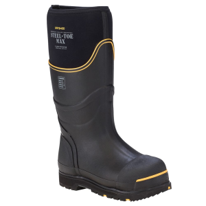 Dryshod Steel-Toe Max Hi Black/Yellow Size 6 Boots STM-UH-BK-M06 - Dryshod