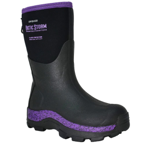 Dryshod Women's Arctic Storm Mid Black/Purple Size 8 Boot ARS-WM-PP-W08 - Dryshod
