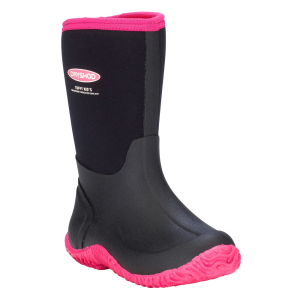Dryshod Girls Tuffy Mid/Hi Black/Pink Size 1 Boots TUF-KD-PN-Y01 - Dryshod