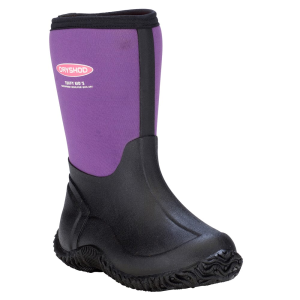 Dryshod Girls Tuffy Mid/Hi Black/Purple Size 2 Boots TUF-KD-PP-Y02 - Dryshod