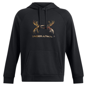 Under Armour Rival Fleece Antler Hoodie Black XL 1388086-001005 - Under Armour