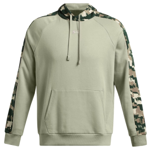 Under Armour Rival Fleece Camo Blocked Hoodie Grove Green/Summit White XXL 1388087-504006 - Under Armour