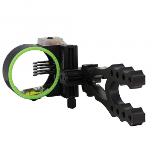 Black Gold Widow Maker 2" Guard 5-Pin Black .019 RH Bow Sight WMX5 - Black Gold