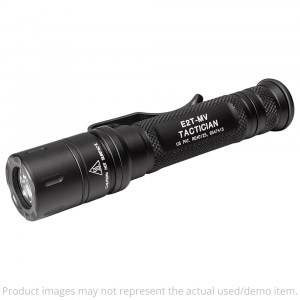 SureFire USED E2T MaxVision Tactician 5/800 LU LED Black Flashlight E2T-MV - Like New - No BoxUA5963