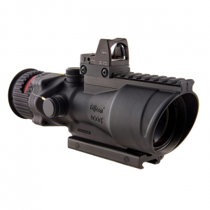 Trijicon 6x48 ACOG Dual Illum Red Chevron .308 Reticle w/Colt Knob Mount - LED 6.5 MOA Red Dot RMR Type 2 TA648-D-100560 - Trijicon