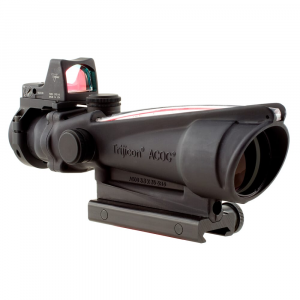 Trijicon 3.5x35 ACOG Dual Illum Red Crosshair .223 Reticle w/Colt Knob Mount - LED 3.25 MOA Red Dot RMR Type 2 TA11-D-100557 - Trijicon