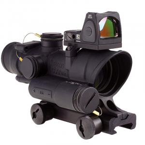 Trijicon 4x32 ACOG LED Red Crosshair .223 Reticle w/Colt Knob Mount - Adjustable LED 3.25 MOA Red Dot RMR Type 2 TA02-C-100564 - Trijicon