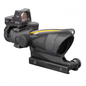 Trijicon 4x32 ACOG Dual Illum Amber Crosshair .223 Reticle w/Colt Knob Mount - LED 3.25 MOA Red Dot RMR Type 2 TA31-C-100551 - Trijicon