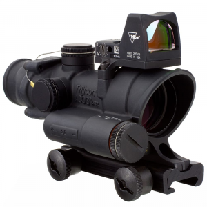 Trijicon 4x32 ACOG LED Red Crosshair .223 Reticle w/Colt Knob Mount - LED 3.25 MOA Red Dot RMR Type 2 TA02-C-100558 - Trijicon