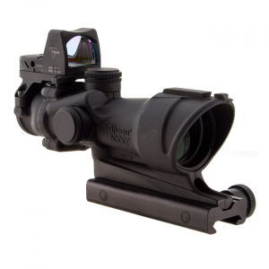 Trijicon 4x32 ACOG Illum Amber Crosshair .223 Reticle w/Colt Knob Mount - LED 3.25 MOA Red Dot RMR Type 2 TA01-D-100556 - Trijicon