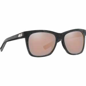 Costa Untangled Caldera Net Gray w/Black Rubber Sunglasses w/Copper Silver Mirror 580G Lenses 06S9028-90280255