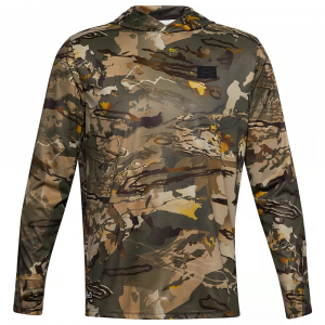 Under Armour Whitetail Iso-Chill Brush Line Hoodie UA Forest All Season Camo/Black MD 1361309-994003