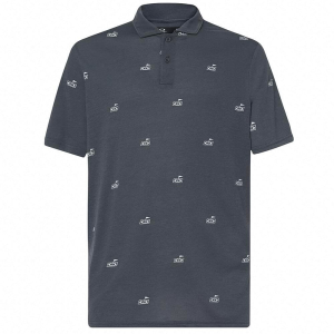 Oakley Golf Flag Golf Pattern Dark Slate Polo Shirt XL FOA403747-9TJ-XL - Oakley