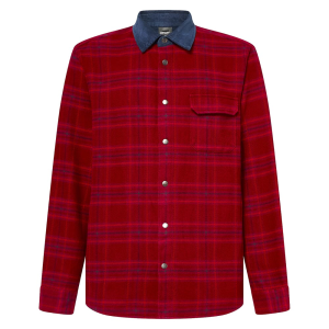 Oakley Bear Cozy 2.0 Iron Red Check Flannel Shirt Medium FOA404839-9E8-M - Oakley