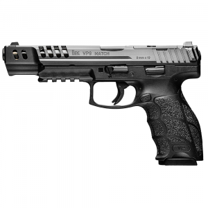 HK VP9-B Match 9mm 5.5" Bbl Push-Button Mag Release Optics Ready Pistol w/(4) 15rd Mags 81001009 - Heckler & Koch