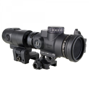 Trijicon 1x25 MRO HD Patrol Combo Set; 68 MOA Reticle w/ 2.0 MOA Dot; Full Co-Witness Q-LOC Mount (AC32070) and 3x Magnifier w/ Quick Release Flip-to- - Trijicon