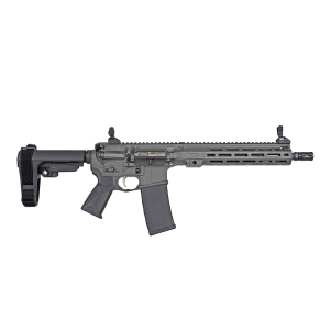 LWRC ICMKII 5.56mm 12" 1/10 1/2x28 OD Patriot Tungsten Grey Pistol w/SBA3 Brace ICMKIIP5TG10SBA3 - Lwrc International