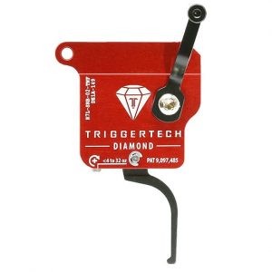 TriggerTech Rem 700 Clone LH Diamond Clean Blk/Red Single Stage Trigger