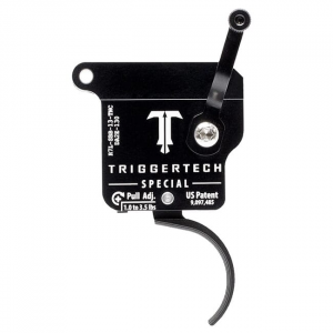 TriggerTech Rem 700 Clone LH Special Curved Clean Blk/Blk Single Stage Trigger