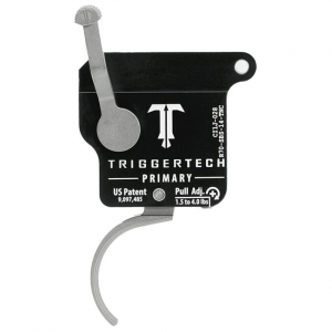 TriggerTech Rem 700 Clone Primary Curved Clean SS/Blk Single Stage Trigger