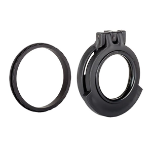 Tenebraex Objective Clear Flip Cover w/ Adapter Ring for Leupold Scopes