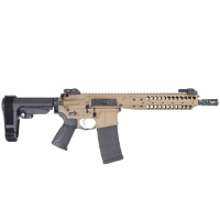 LWRC IC-A5 5.56mm NATO 10.5" 1:7" 1/2x28 Bbl FDE Pistol w/SBA3 Brace ICA5P5CK10SBA3