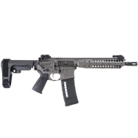 LWRC SIX8-A5 6.8 SPC 10.5" 1:7" 1/2x28 Bbl Tungsten Grey Pistol w/SBA3 Brace SIX8A5P5TG10SBA3